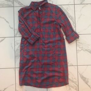 Southern Tide Red Plaid Dress